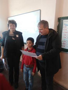 награди за най-толерантните ученици - Първо ОУ Св. Климент Охридски - Раднево
